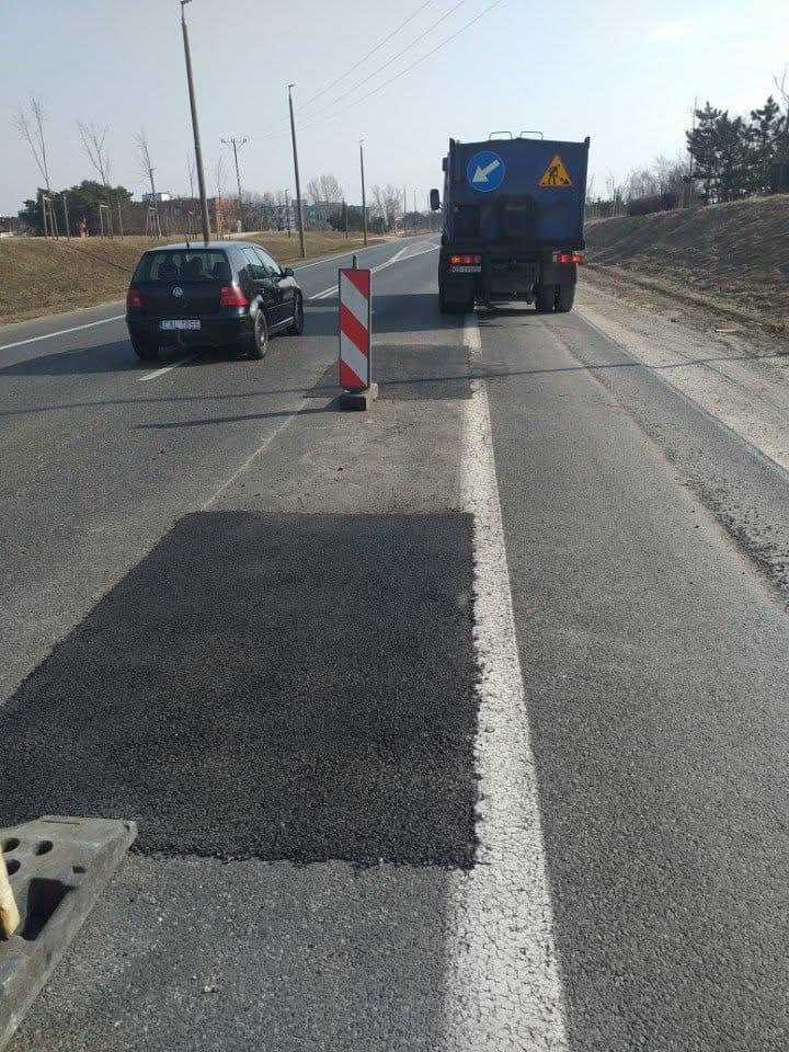 Trwa akcja łatania dziur po zimie, ul. Andersa