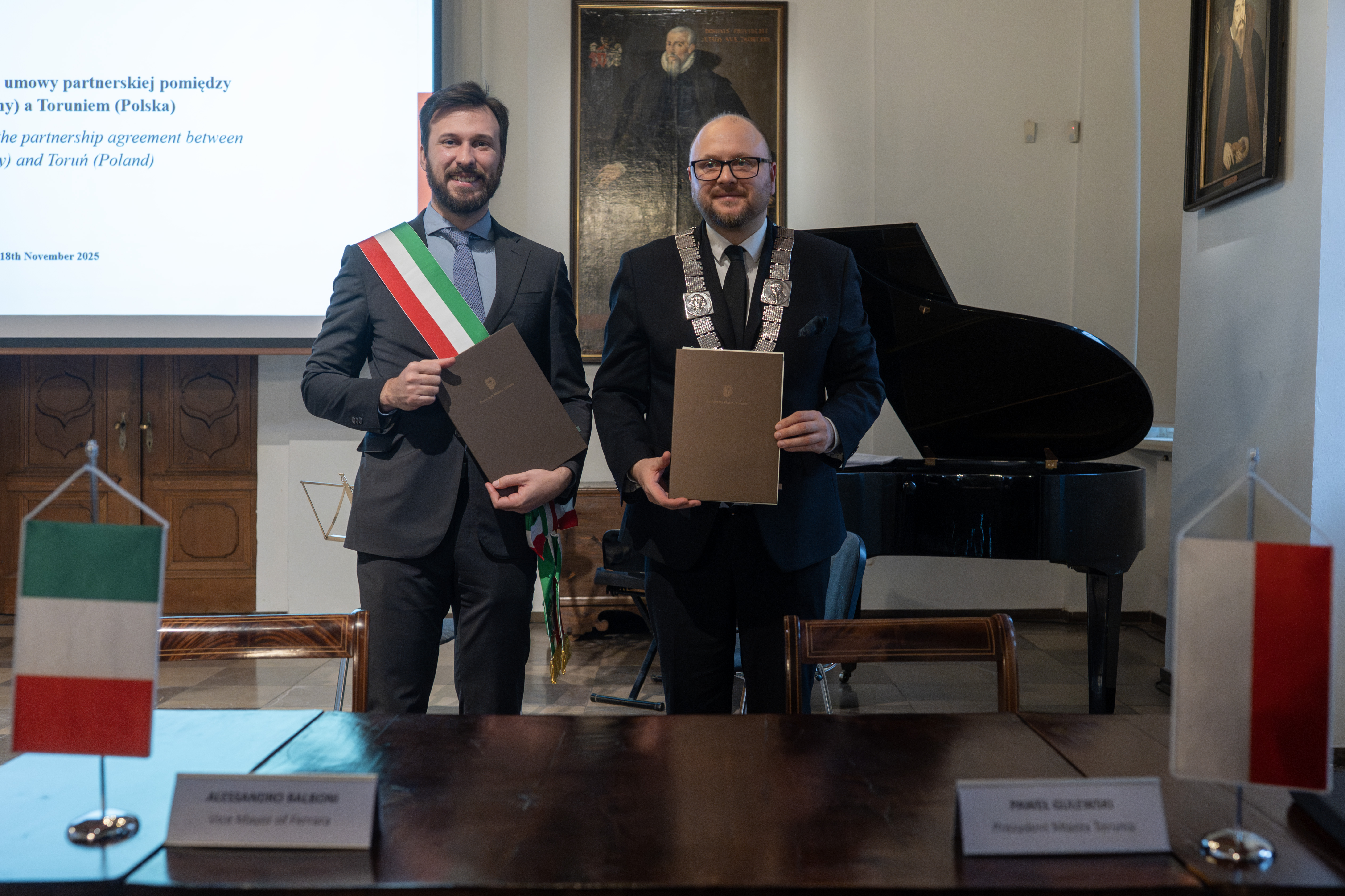  Ferrara nowym miastem partnerskim Torunia