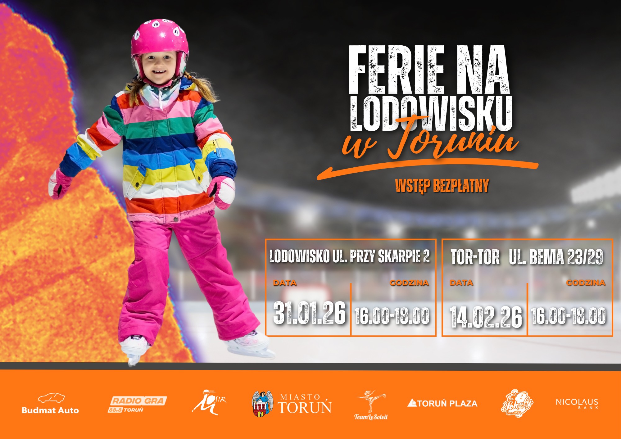 Ferie na lodowisku w Toruniu