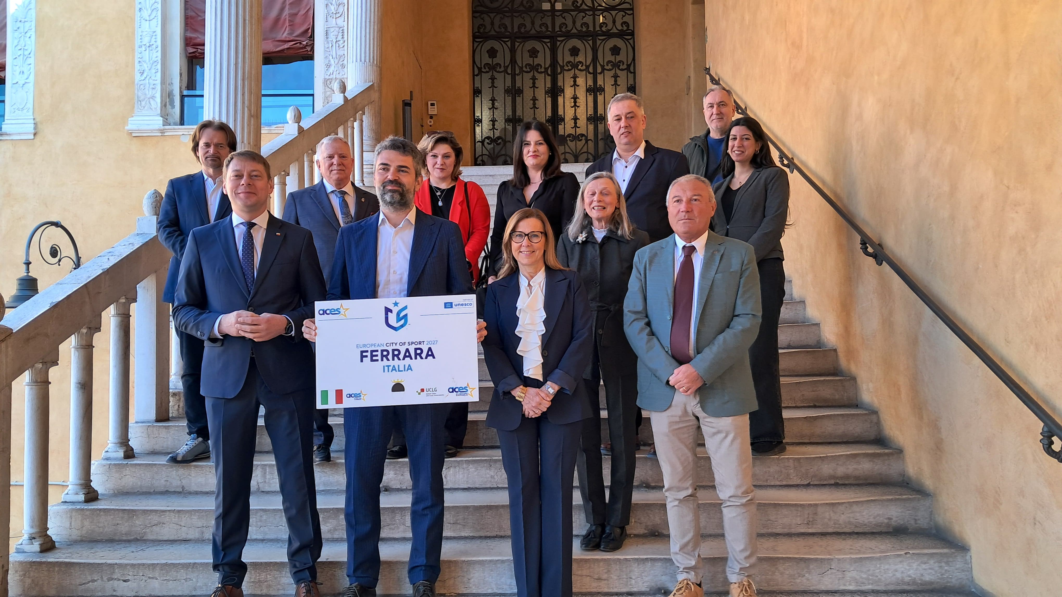 Delegacja Torunia z wizytą w Ferrarze