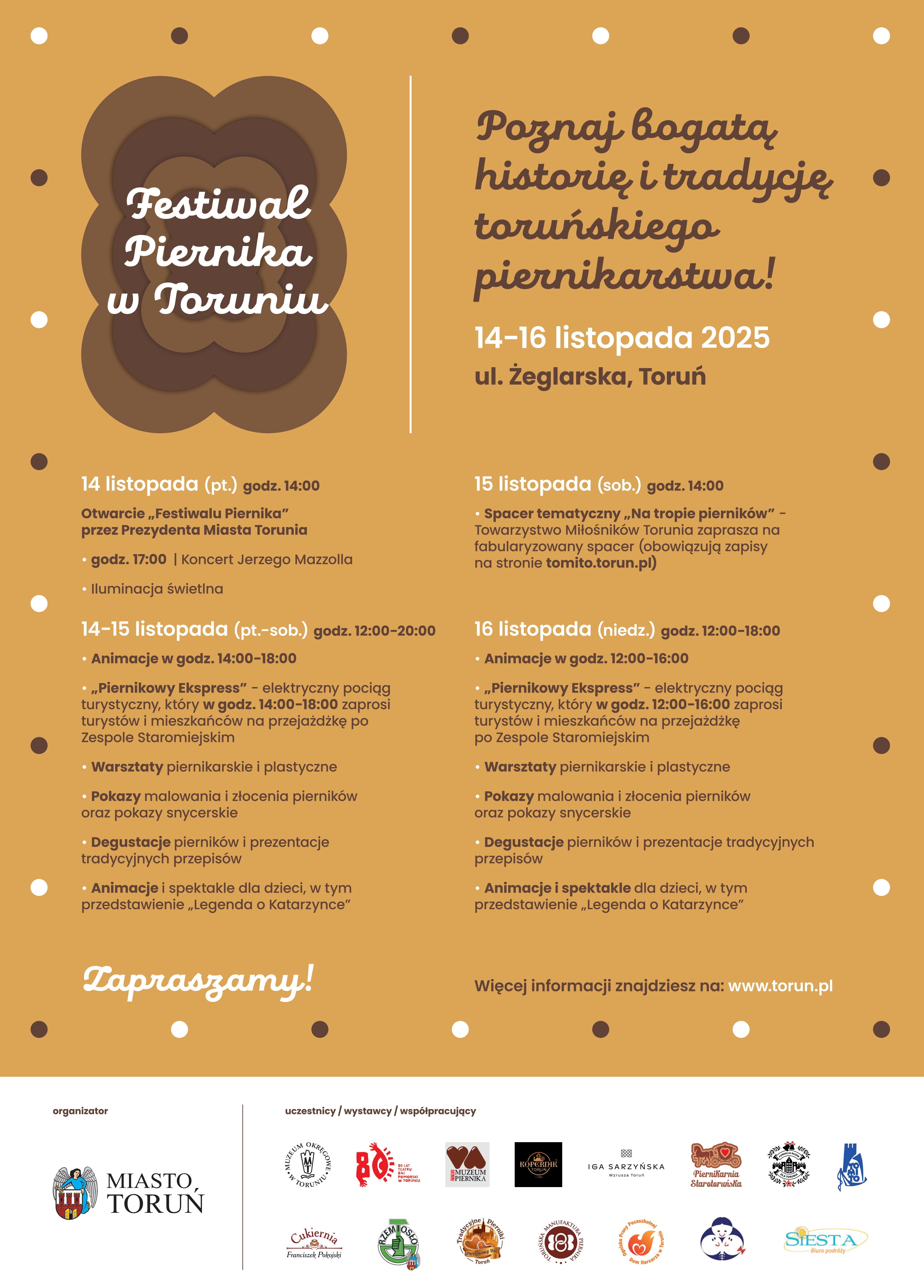 Festiwal Piernika w Toruniu 2025