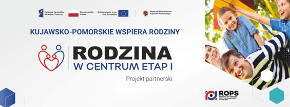 Logotyp projektu: rodzina w Centrum Etap I