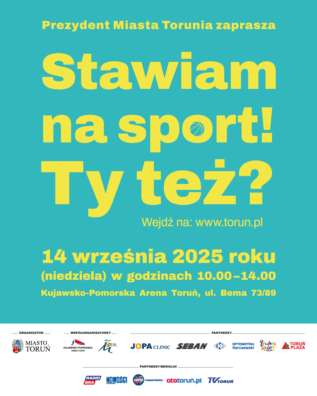 Stawiam na sport! - plakat
