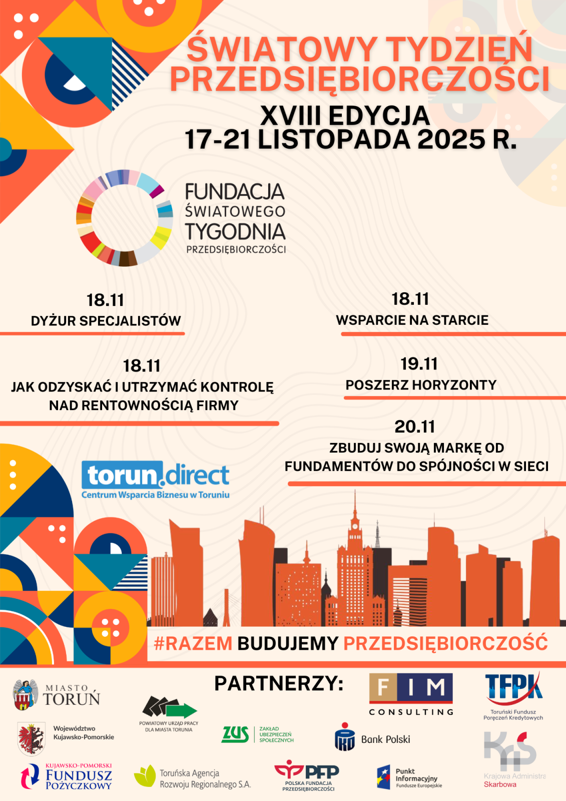 Światowy tydzień Przedsiębiorczości - plakat