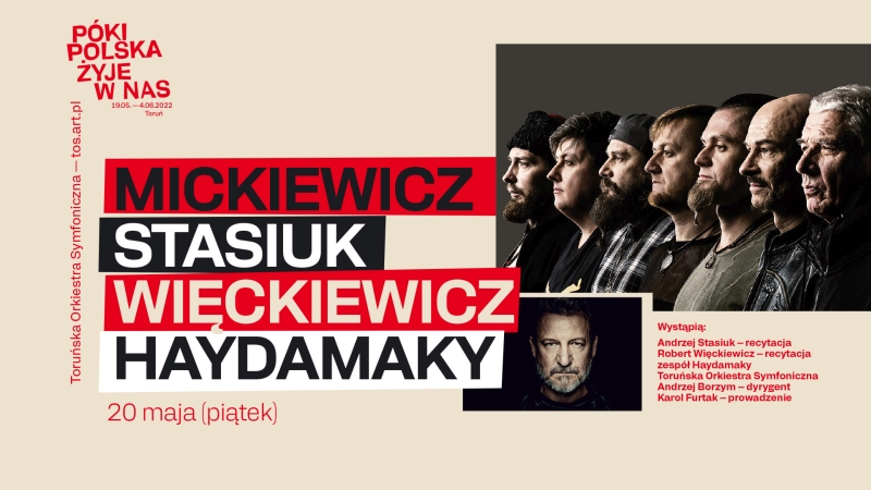 Grafika zapowiadająca koncert w ramach Póki Polska żyje w nas
