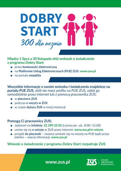 Infografika Dobry Start 300+