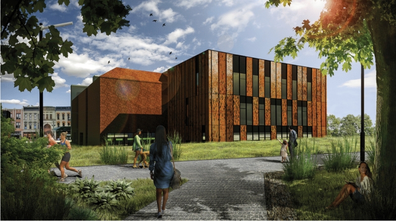 Wizualizacja rozbudowanej części Centrum Sztuki Współczesnej