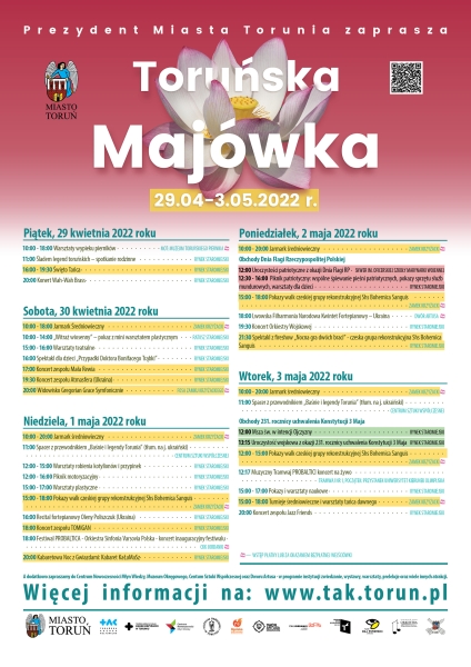 Majówka - program na 2022