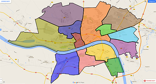 Zobacz mapkę osiedli