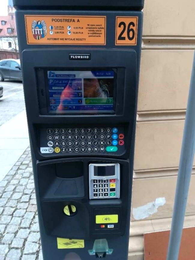 Nowy parkomat w Toruniu