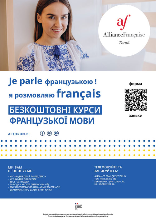 plakat kursu francuskiego