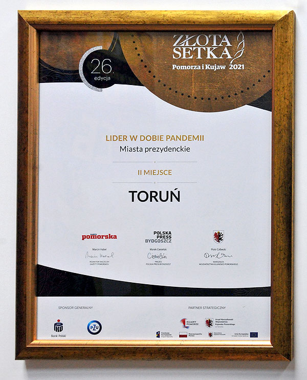Nagroda Lider w dobie pandemii - 2. miejsce