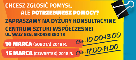 Dyżury informacyjne, terminarz