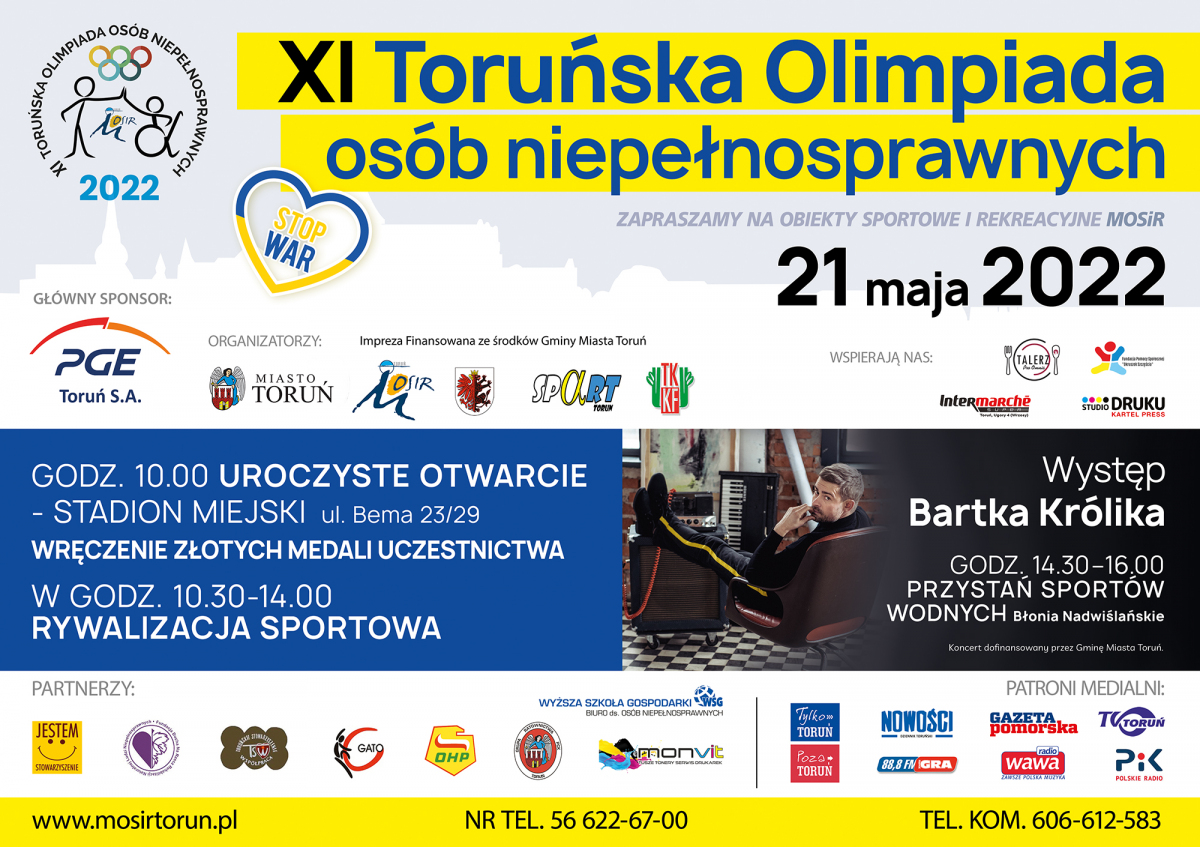 Plakat - Toruńska Olimpiada Osób Niepełnosprawnych
