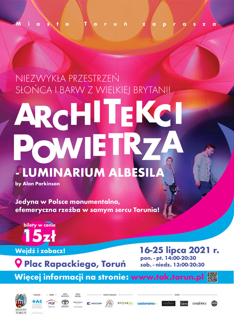 Plakat wydarzenia Architekci Powietrza - Luminarium Albesila