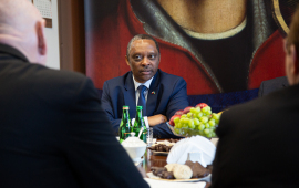 Ambasador Rwandy z wizytą w UMT, 16.02.2024 r.