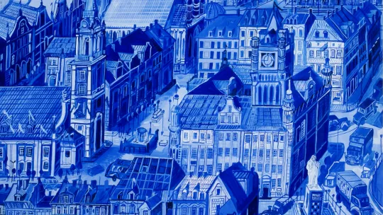 Obraz Edwarda Dwurnika - Toruń - Ratusz, 1994