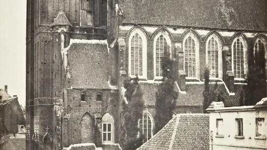 Toruń, kościół św. Jana, widok od strony południowej autor nieznany, Toruń, 1861 ze zbiorów Muzeum Okręgowego w Toruniu