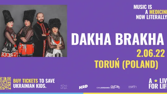 Plakat koncertu DakhaBrakha