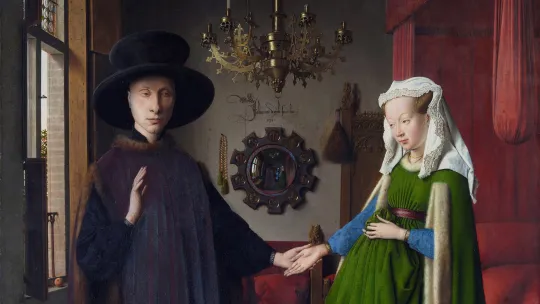 obraz Jana van Eycka "Portret Arnolfinich"