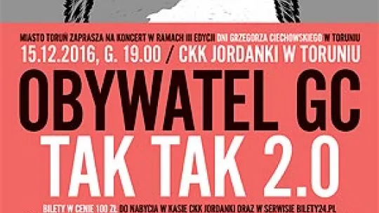 plakat koncertu Tak Tak 2.0