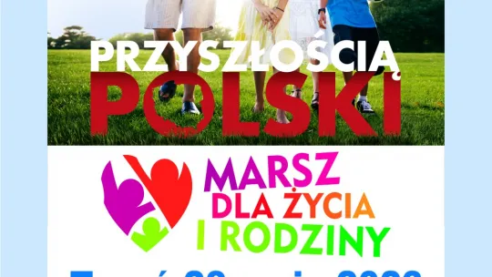 Plakat wydarzenia z rodziną