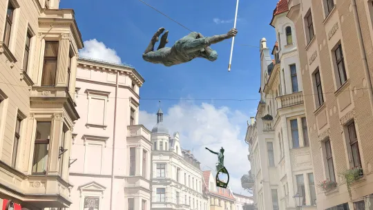 wizualizacja rzeźb przy ul. Szerokiej