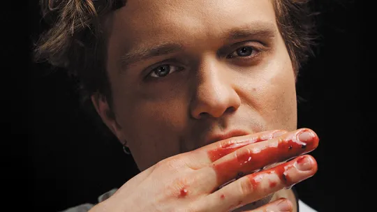 plakat spektaklu "Na ostrzu noża"