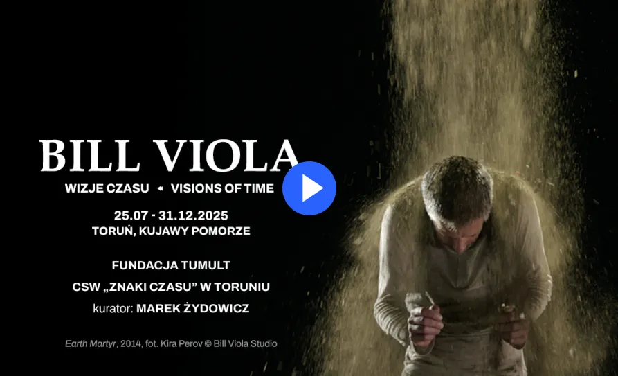 Przygotowania do wystawy "Bill Viola: Visions of Time/Wizje Czasu"