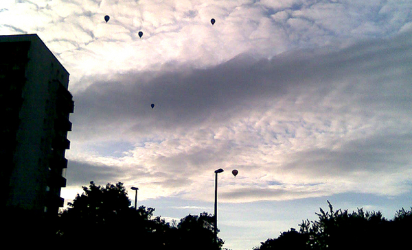 balony nad Toruniem