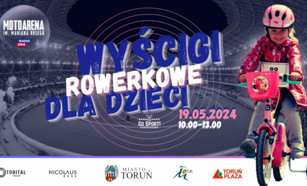 Wyścigi rowerkowe dla dzieci 2024 - plakat