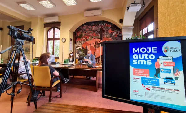 Zdjecie z narady dot. prezentacji systemu