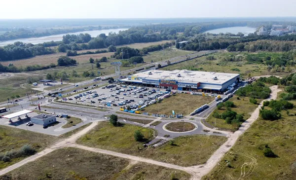 Widok z drona na Port Drzewny