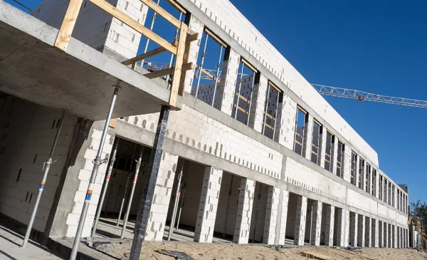 Budowa szkoły podstawowej przy ul. Grasera - stan prac na 4.11.2024