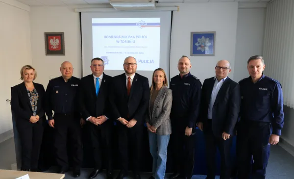 Odprawa roczna Komendy Miejskiej Policji w Toruniu