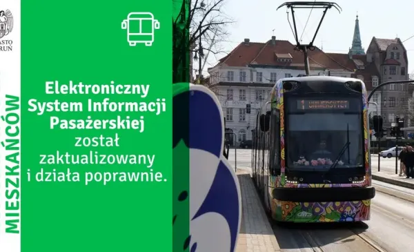 Wiosenny tramwaj - grafika