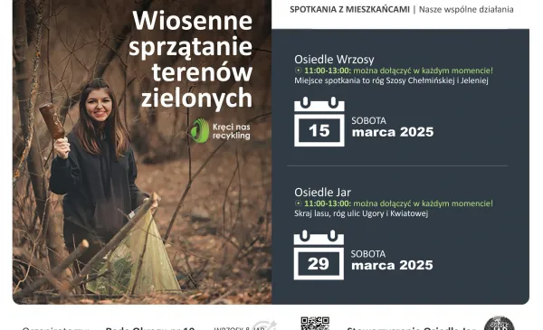 Wiosenne sprzątanie terenów zielonych