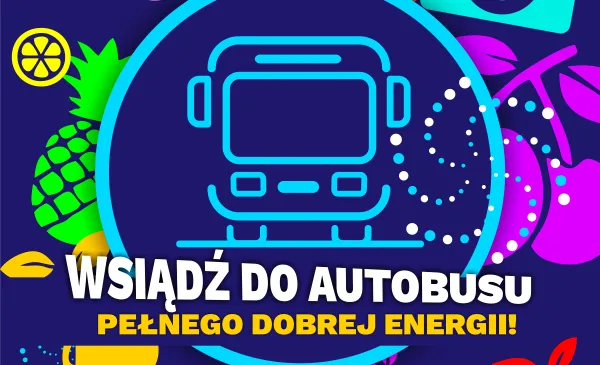 Owocowy koktajl w autobusie pełnym dobrej energii