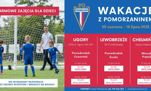 Wakacje z Pomorzaninem - plakat