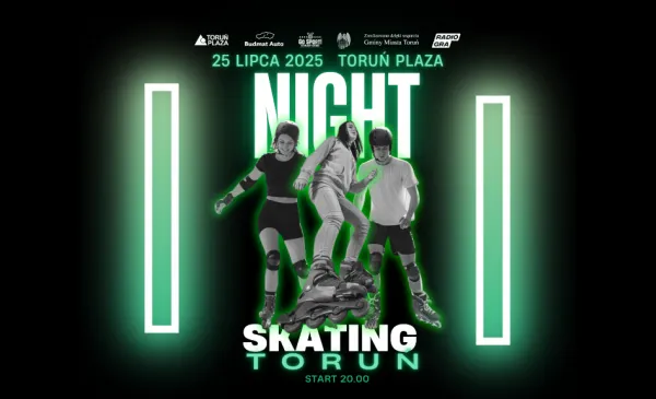 Nightskating na ulicach Torunia