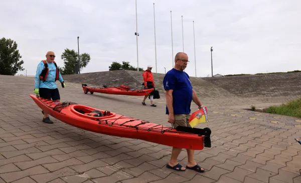 Kajakarze dopłynęli do Torunia