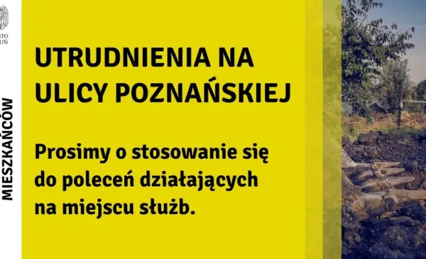 Utrudnienia na Poznańskiej - grafika