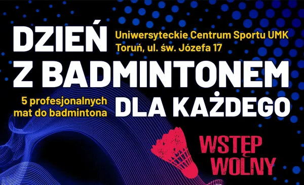 Dzień z badmintonem dla każdego - plakat