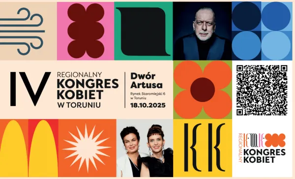 18 października br. w Centrum Kultury Dwór Artusa odbędzie się IV Regionalny Kongres Kobiet. Udział w wydarzeniu jest bezpłatny, ale obowiązuje rejestracja.