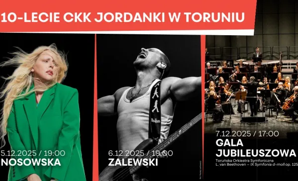  Bezpłatne zaproszenia na Galę Jubileuszową CKK Jordanki