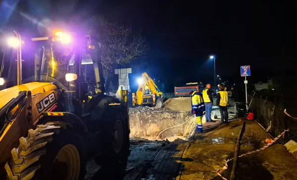 Awaria magistrali w Małej Nieszawce została usunięta przez Toruńskie Wodociągi