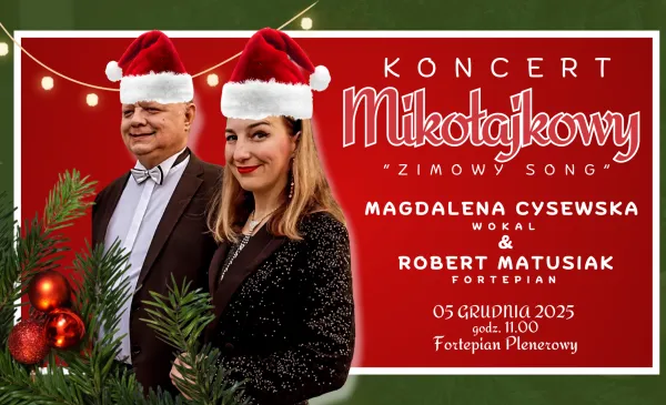 5 grudnia o godz. 11:00 przy plenerowym fortepianie zabrzmi muzyka, która wprowadzi nas w magiczny klimat nadchodzących świąt. 