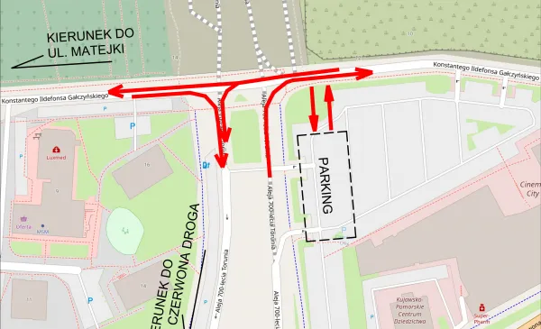 Postęp prac drogowych i zmiany w organizacji ruchu na ul. Gałczyńskiego