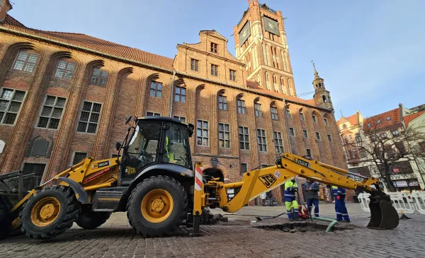 Awaria wodociągu na Rynku Staromiejskim