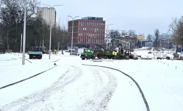 Zimowe prace drogowe